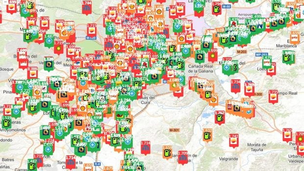 precio gasolina 25 junio Madrid