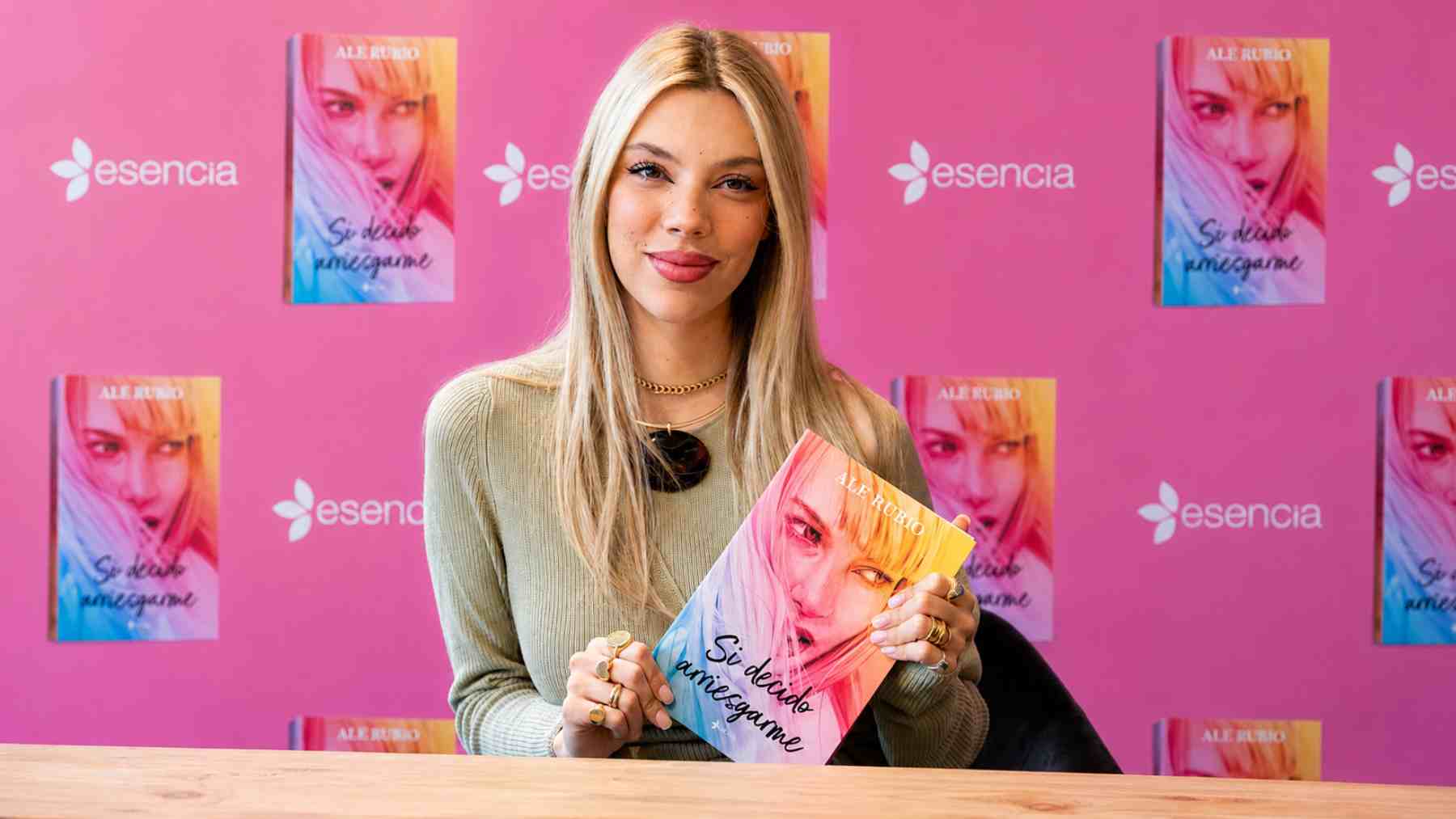 Alejandra Rubio en la presentación de su libro. (Foto: Europa Press)