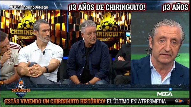Josep Pedrerol y parte de sus colaboradores en la despedida de 'El Chiringuito' de Atresmedia (Atresmedia).