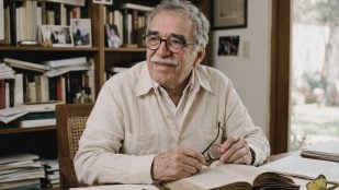 Gabriel García Márquez. Imagen generada con IA.