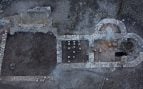 Restos de un poblado prehistórico con 52 chozas de la Edad del Bronce, junto a unas termas romanas en Sulmona. Foto: Superintendencia de Arqueología, Bellas Artes y Paisaje de las Provincias de L'Aquila y Teramo