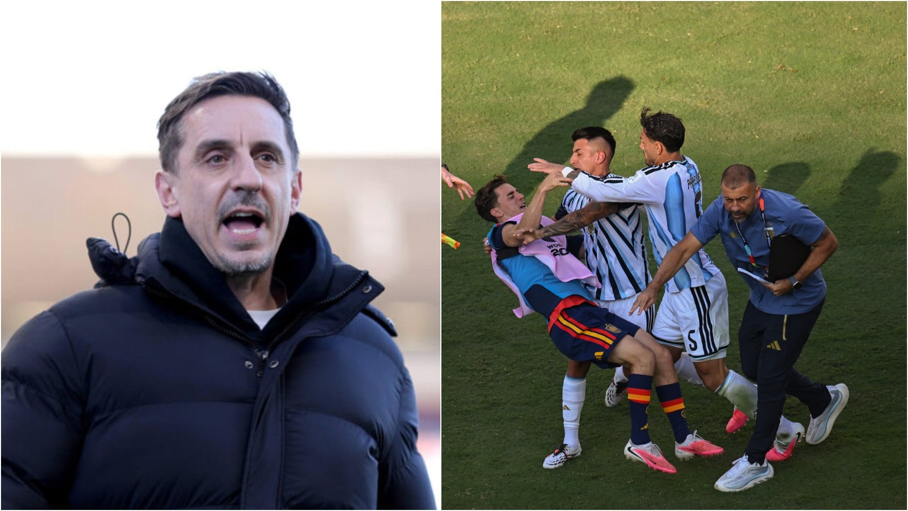 Gary Neville: ¿Argentina? Si parece una mierda y huele a mierda, es una mierda, para ser sinceros