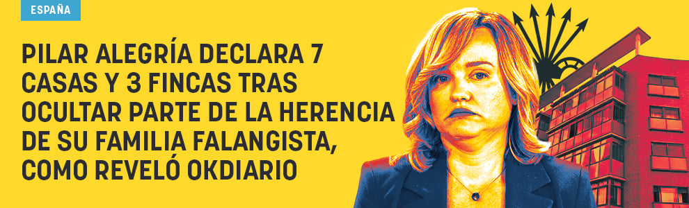 Alegría declara 7 casas y 3 fincas tras ocultar parte de la herencia de su familia falangista, como reveló OKDIARIO