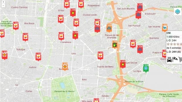 precio gasolina 27 julio Madrid