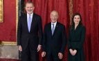 Los Reyes Felipe y Letizia junto a Marcelo Rebelo de Sousa. (Foto: Europa Press)