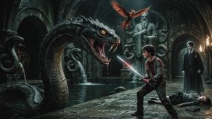 'Harry Potter y la cámara de los secretos'. Imagen generada con IA.