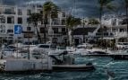 Tormenta en el puerto de Málaga
