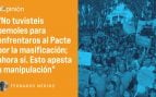 Un activista climático al frente de la ‘manifa’ turismofóbica