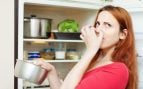 Una mujer se cubre la nariz por el mal olor que desprende un alimento. Foto: Freepik - bearfotos