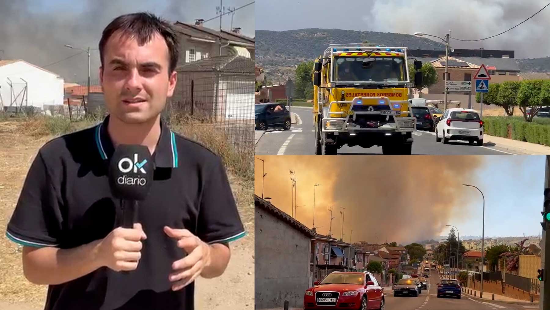 Se reaviva el incendio de Villa del Prado, confinan al pueblo y Ayuso avisa: Vienen horas muy complicadas