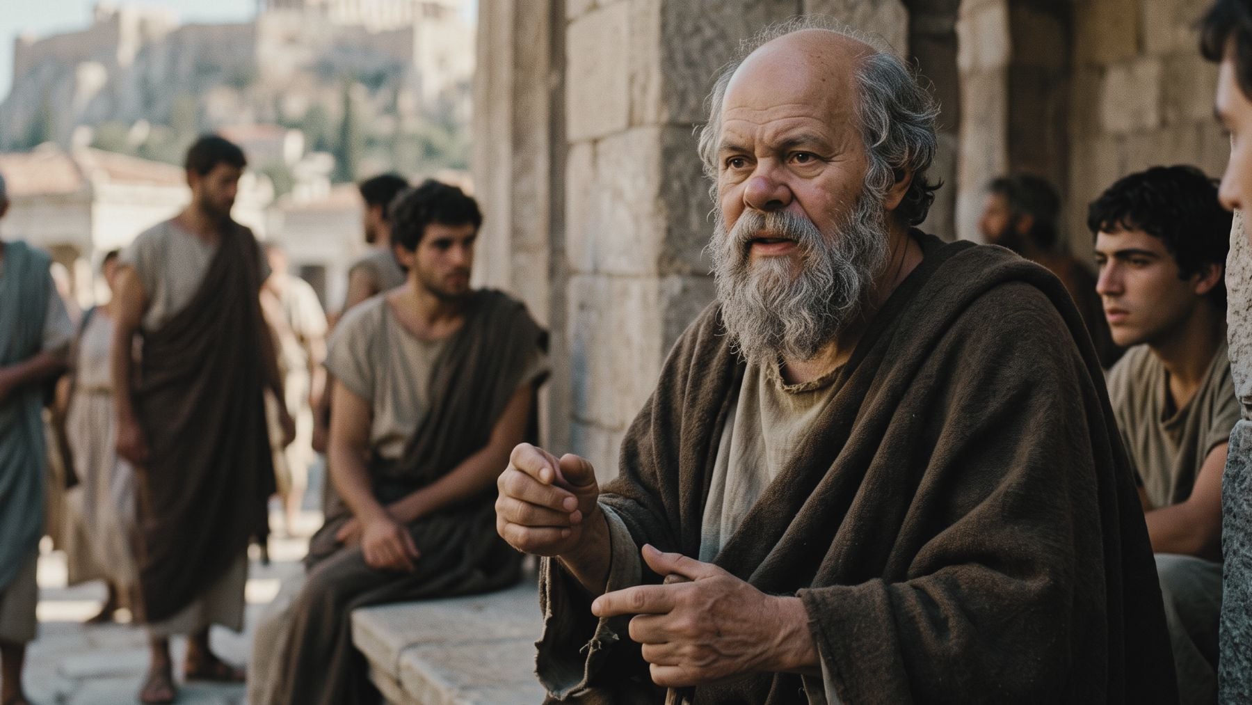 El lema de vida de Sócrates: Para encontrarte a ti mismo, piensa por ti mismo