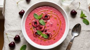 gazpacho de cerezas