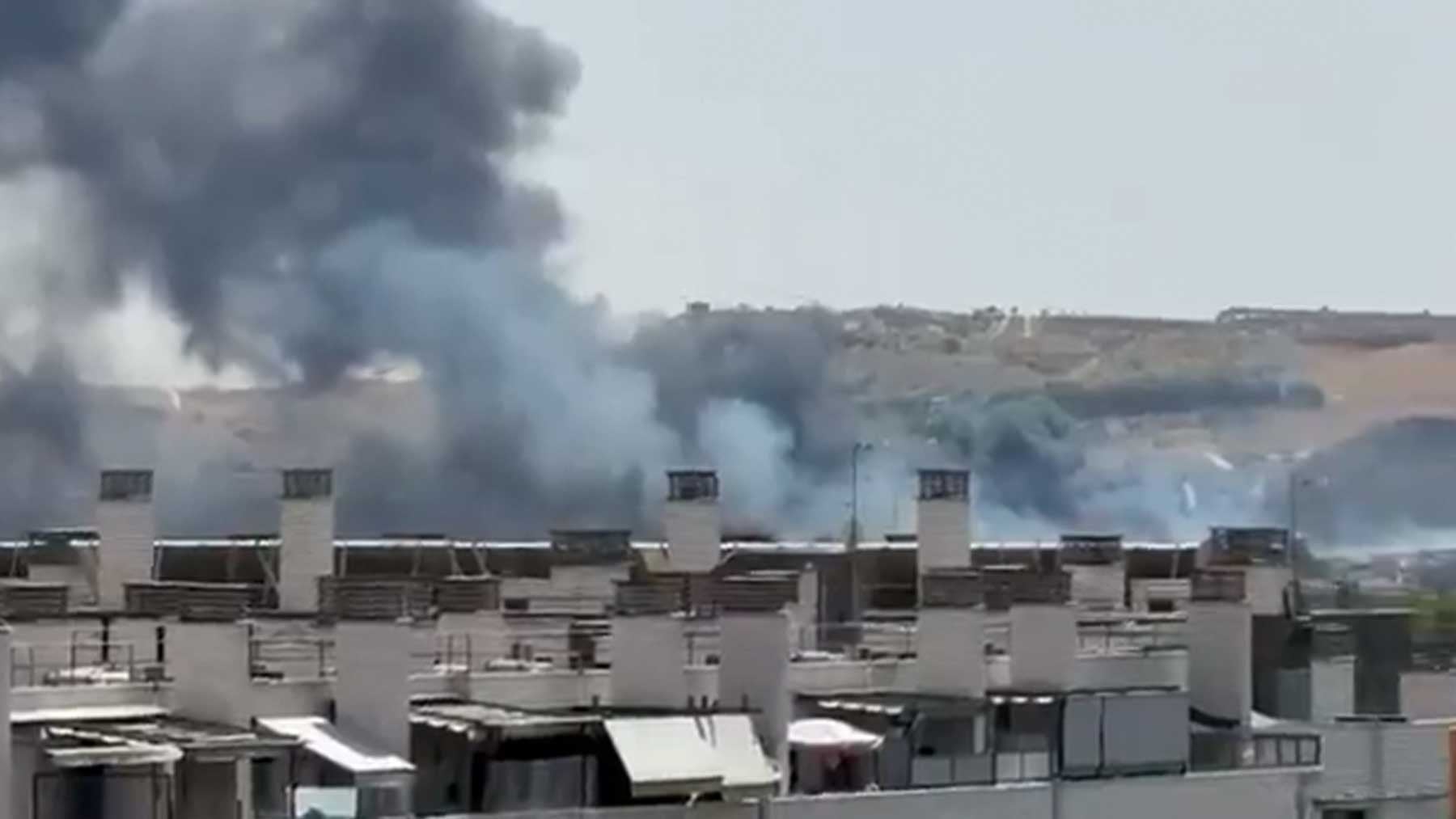 Interrumpida la circulación del AVE entre Madrid y Barcelona por un incendio entre Mejorada del Campo y Alcalá de Henares
