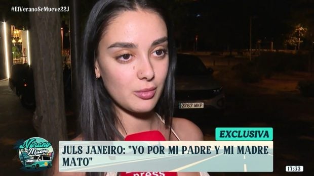 Juls Janeiro en una entrevista en exclusiva para 'El verano se mueve' (Mediaset).