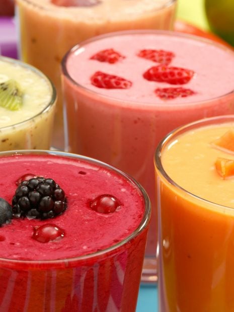 batidos zumos de frutas no dieta