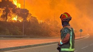 bombero incendio madrid