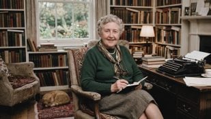 Agatha Christie. Imagen generada con IA.