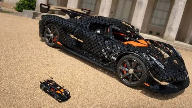 Lego, motor, coche