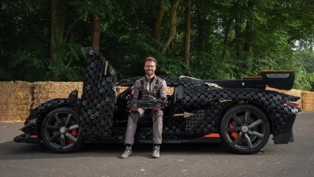 Lego, motor, coche
