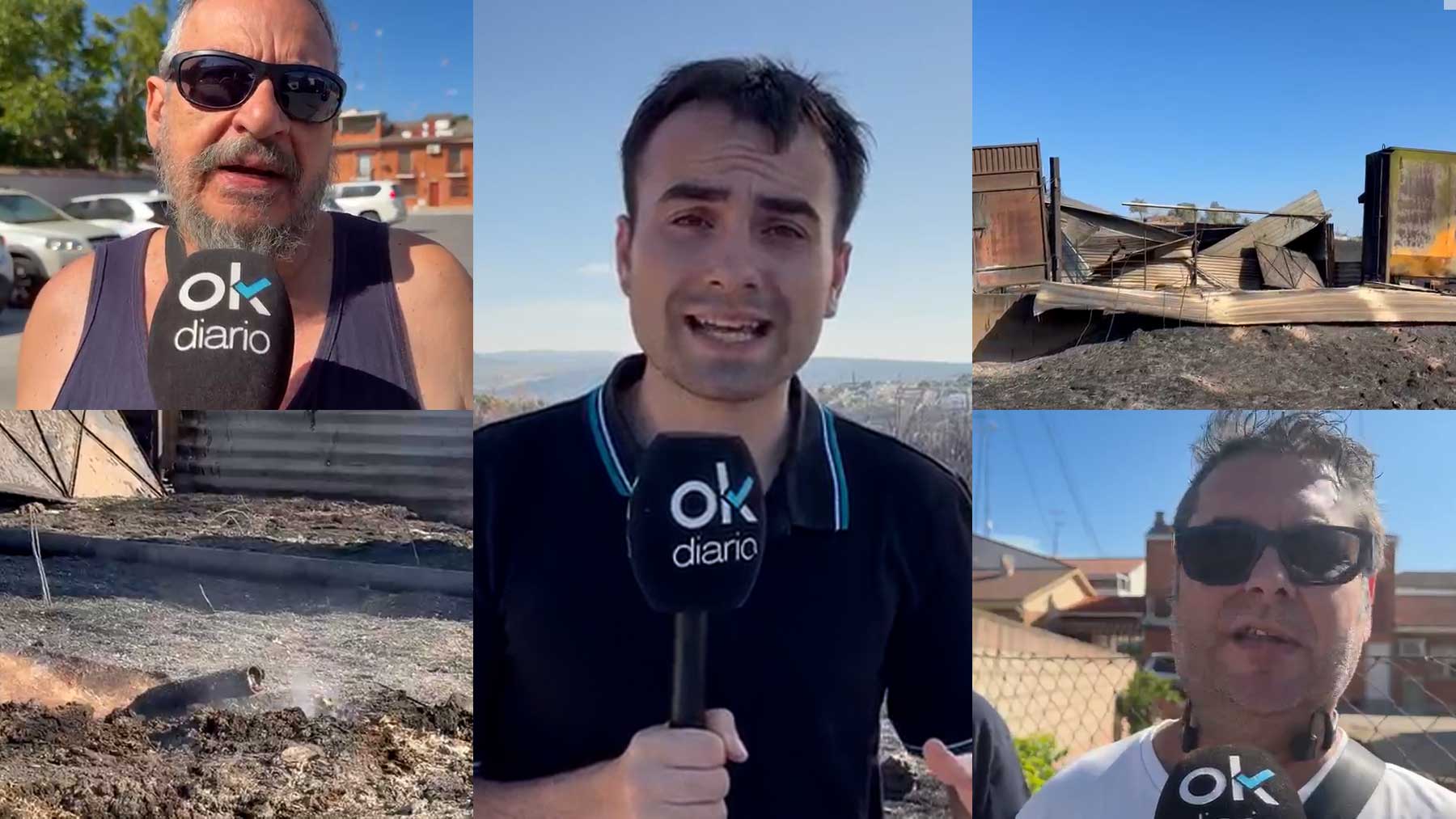 OKDIARIO con los vecinos desalojados de Villa del Prado: No dejan limpiar el monte y así el fuego es incontrolable
