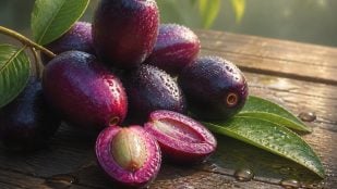 Fruta negra con sabor a tutti frutti