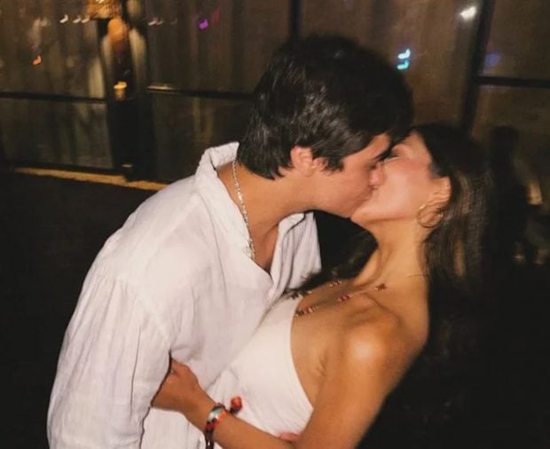 Gaby Pombo con su novio. (Foto: Instagram)