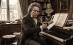 Beethoven. Imagen generada con IA.