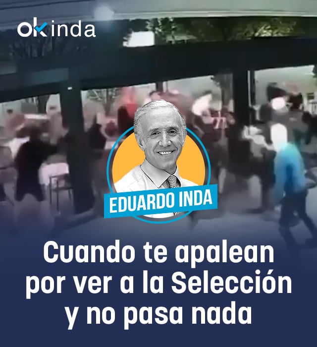 Cuando te apalean por ver a la Selección y no pasa nada