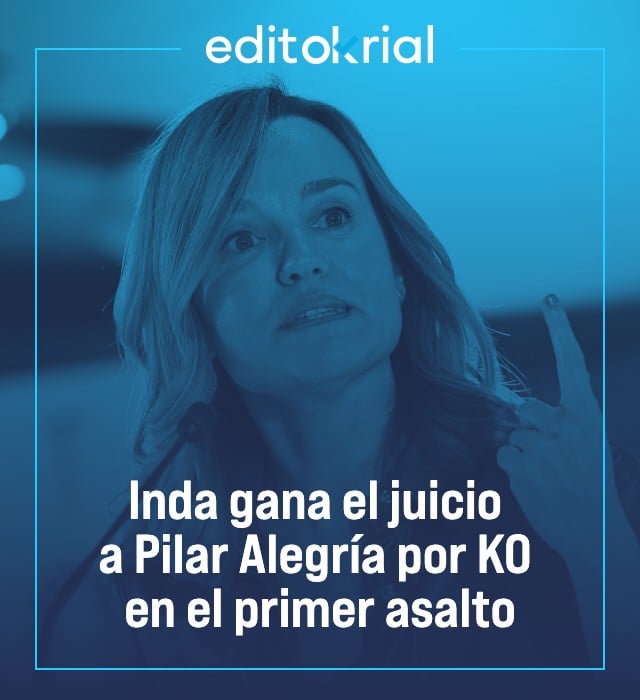 Inda gana el juicio a Pilar Alegría por KO en el primer asalto