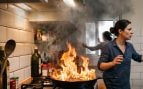 apagar el fuego en la cocina