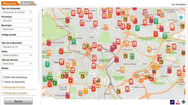 precio gasolina 29 julio Madrid