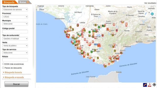 precio gasolina 29 julio Andaluc&iacute;a