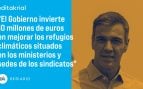 Vete poniendo el aire, Pedro Sánchez, que nos vamos al refugio climático