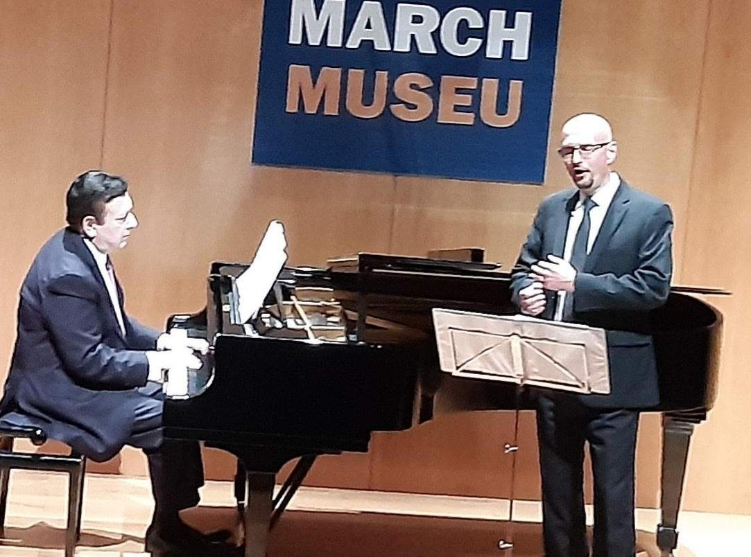 Krzysztov Biernacki y Michael Baron en el recital ofrecido en el Palau March.