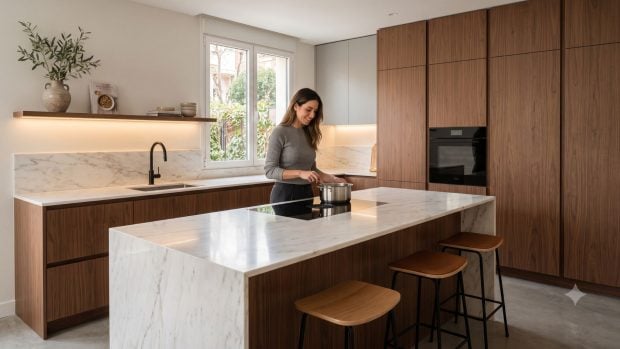 Cocina elegante (Imagen hecha con IA).