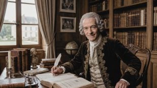 Voltaire. Imagen generada con IA.