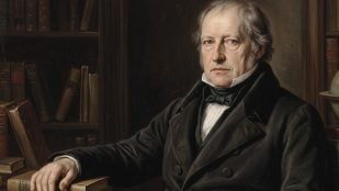 Friedrich Hegel. Imagen generada con IA.