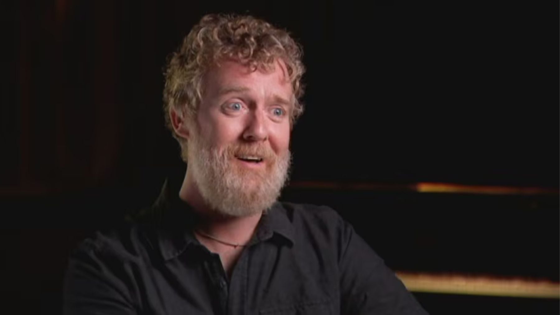 Glen Hansard en una entrevista en ‘ABC News’. (ABC)