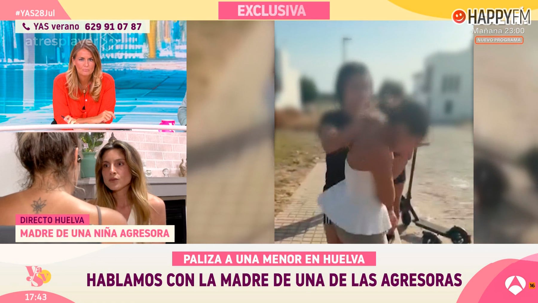 La madre de una de las implicadas en la agresión a una niña en Moguer: No le he dado esa educación