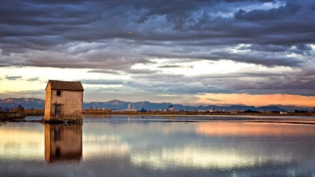 vista de la albufera de Valencia