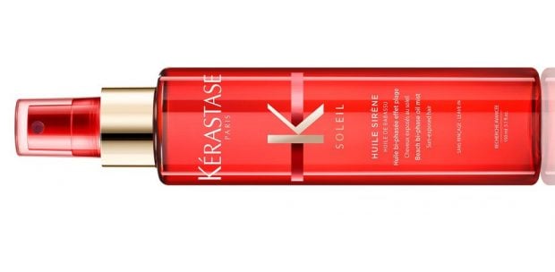 Protector solar, pelo, cabello, verano