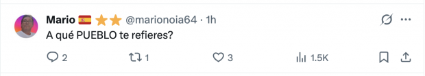 Pantallazo de mensajes a la publicación de Fátima Hamed.