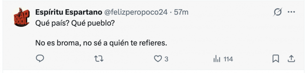 Pantallazo de mensajes a la publicación de Fátima Hamed.