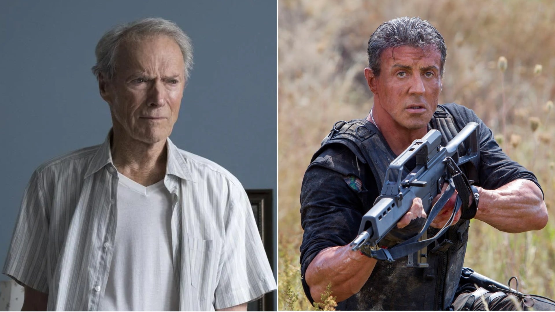 Clint Eastwood en ‘Mula’ (Warner Bros.) en Sylvester Stallone en ‘Los mercenarios 3’ (Millennium Films).
