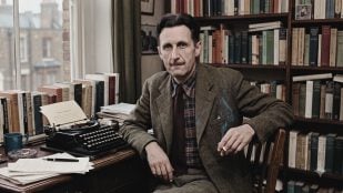 George Orwell. Imagen generada con IA.