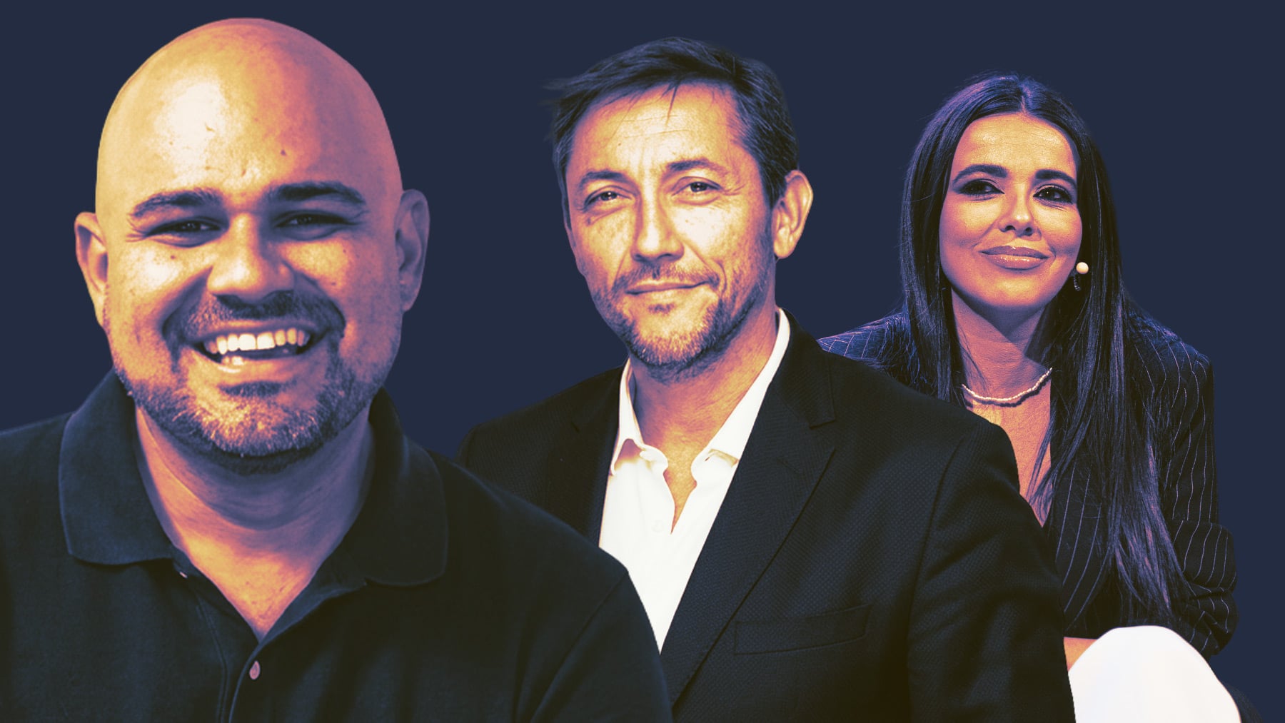 Daniel Fernández, Javier Ruiz y Sarah Santaolalla.