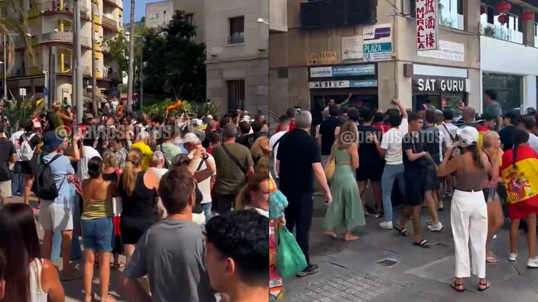 Protestas ante la Delegación de Gobierno en Ceuta por la invasión migratoria al grito de ¡Pedro Sánchez hijo de puta!