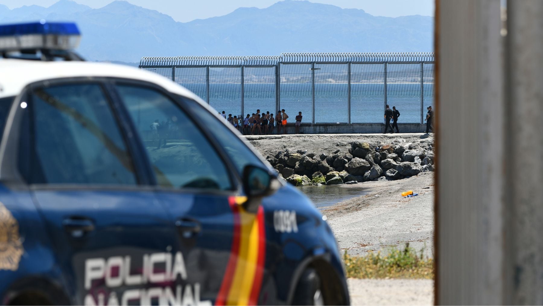 Frontera en Ceuta . (EuropaPress)