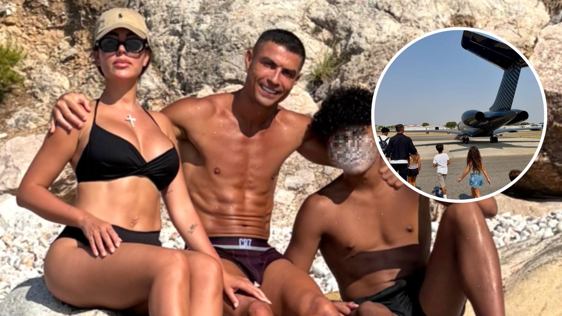 Cristiano Ronaldo con Georgina y su hijo. (Foto: Cristiano Ronaldo)