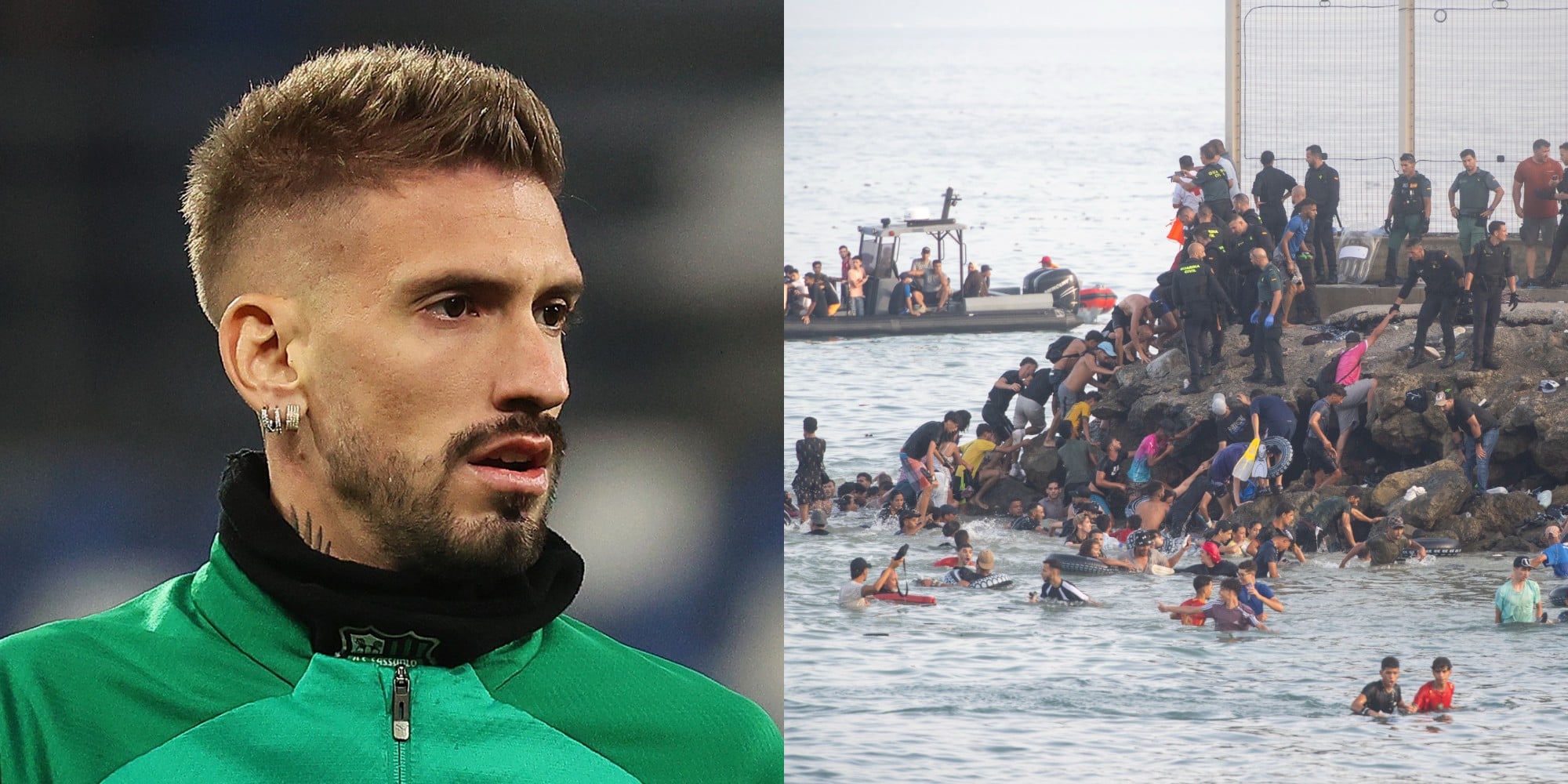Samu Castillejo carga contra el Gobierno tras la invasión migratoria en Ceuta: Iros a tomar por culo